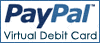 Paypal Virtual Debit Card logo.