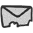 Envelope icon with chew marks.